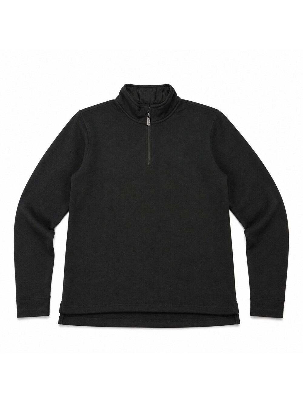 Wrangler Authentics Men’s L Black Quarter Zip Fleece Pullover Sweater